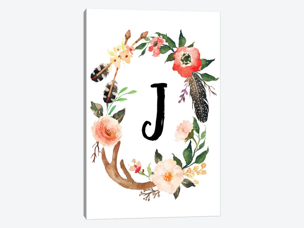 J (Initial) by Eden Printables 1-piece Art Print