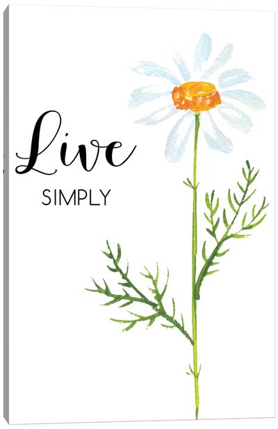Live Simply Canvas Art Print - Eden Printables