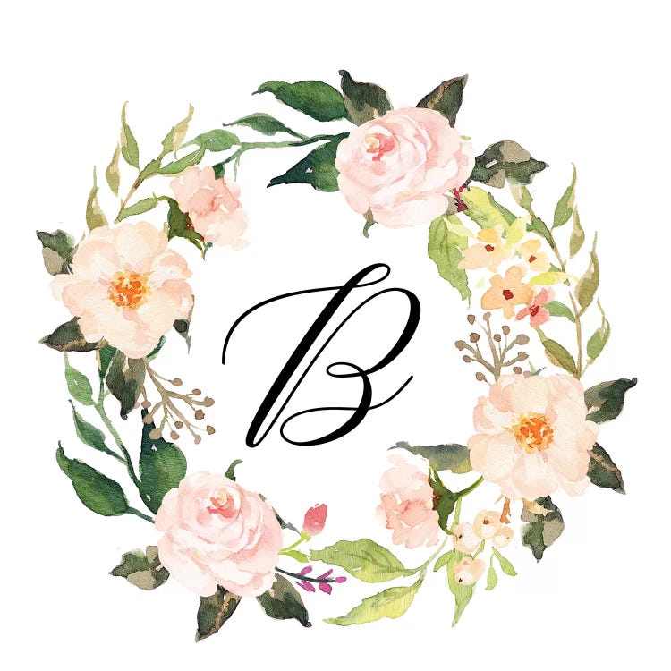 B (Initial) by Eden Printables wall art