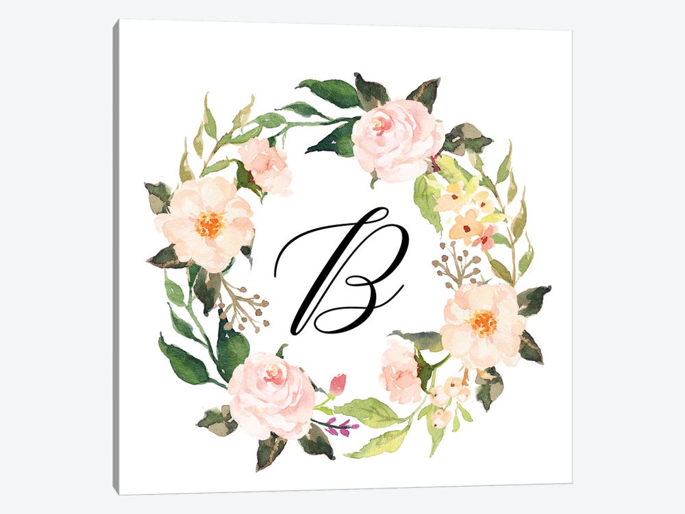 B (Initial) by Eden Printables 1-piece Canvas Print