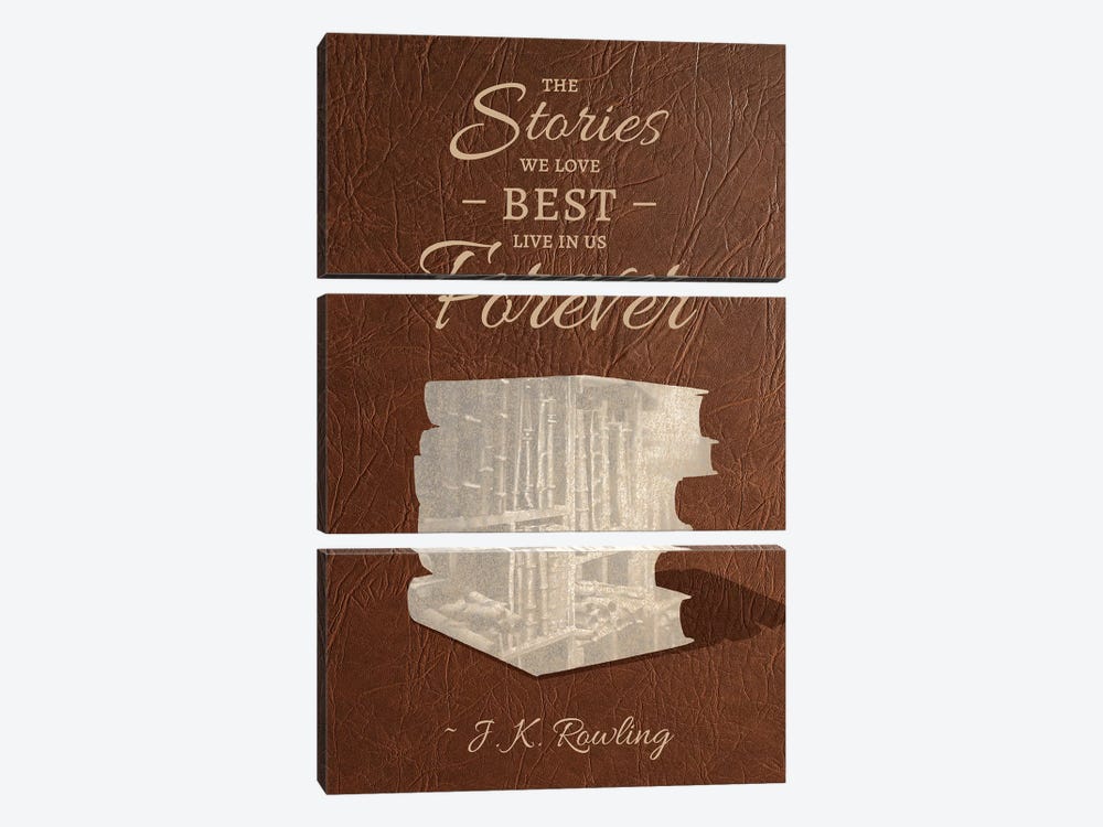 The Stories We Love by 5by5collective 3-piece Canvas Print