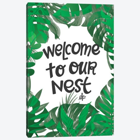 Welcome to Our Nest Canvas Print #ERB106} by Erin Barrett Canvas Print