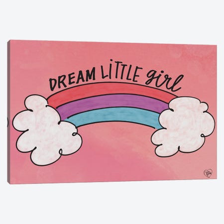 Dream Little Girl Canvas Print #ERB10} by Erin Barrett Canvas Art