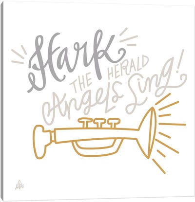 Hark The Herald Angels Sing    Canvas Art Print - Erin Barrett