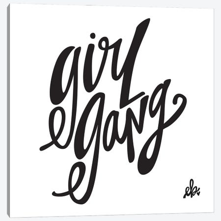 Girl Gang Canvas Print #ERB13} by Erin Barrett Canvas Wall Art