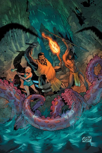 Tarzan: Pellucidar®: Across Savage Seas #4 (Main Cover) by Miriana Puglia & Arthur Hesli