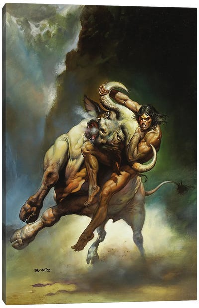 Tarzan® And The Mad Man Canvas Art Print - Book Illustrations 