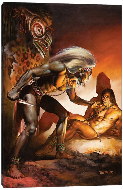 Tarzan's Quest Canvas Art Print - Book Illustrations 