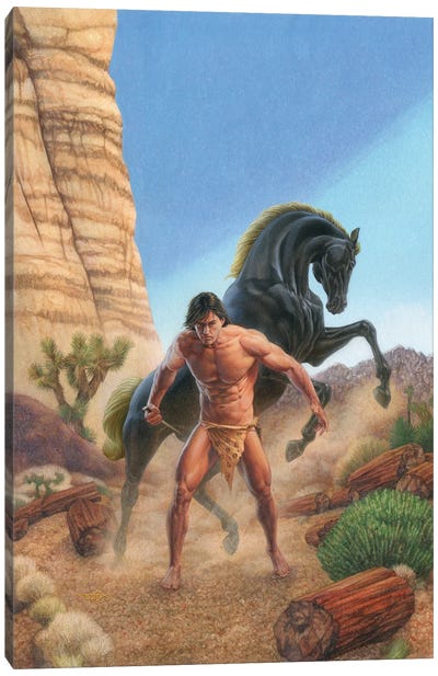 Tarzan® And The Forest Of Stone Canvas Art Print - The Edgar Rice Burroughs Collection
