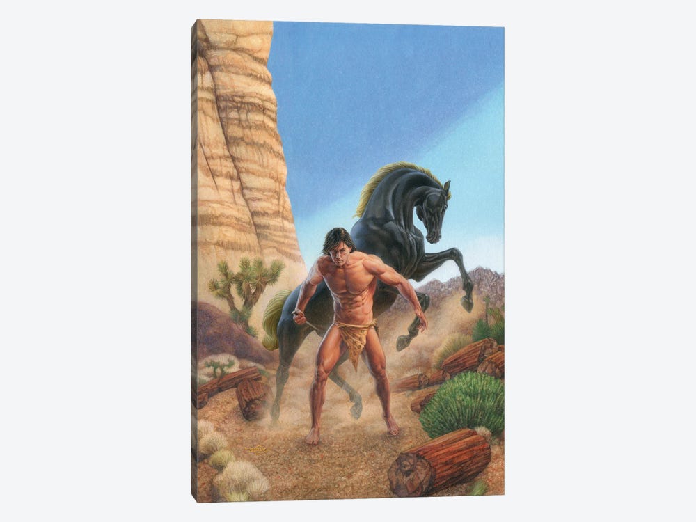 Tarzan® And The Forest Of Stone by Douglas Klauba 1-piece Canvas Print