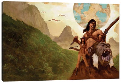 Korak™ at The Earth's Core Canvas Art Print - The Edgar Rice Burroughs Collection