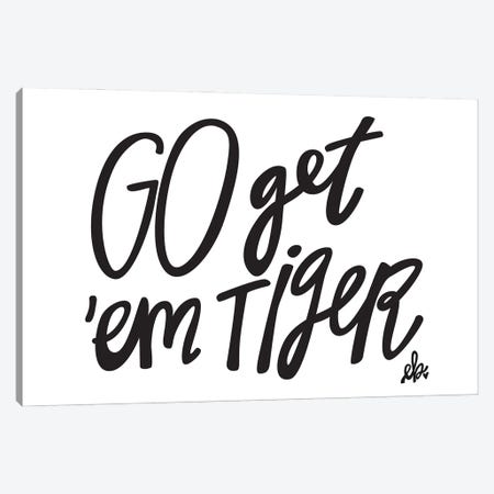 Go Get'em Tiger Canvas Print #ERB16} by Erin Barrett Canvas Art Print