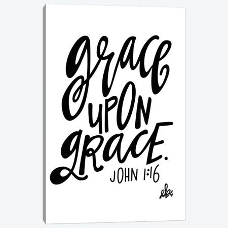 Grace Upon Grace Canvas Print #ERB17} by Erin Barrett Art Print