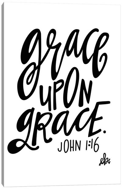 Grace Upon Grace Canvas Art Print - Erin Barrett
