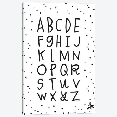 Alphabet Canvas Print #ERB1} by Erin Barrett Art Print