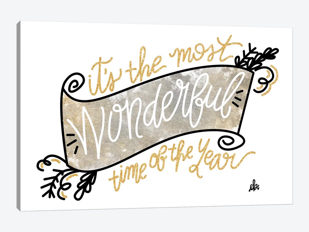 Most Wonderful Time of the Year by Erin Barrett 1-piece Canvas Print