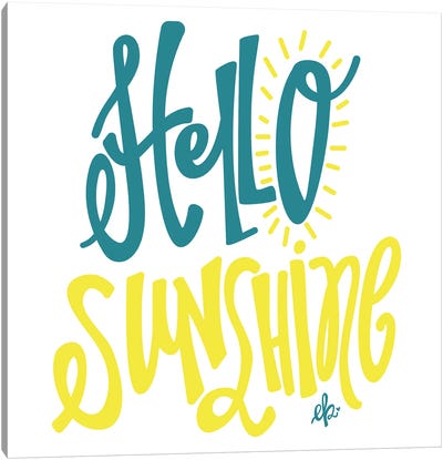 Hello Sunshine Canvas Art Print - Erin Barrett
