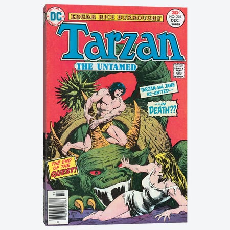 DC Tarzan No 256 Canvas Print #ERC1} by Ernie Chan Canvas Artwork