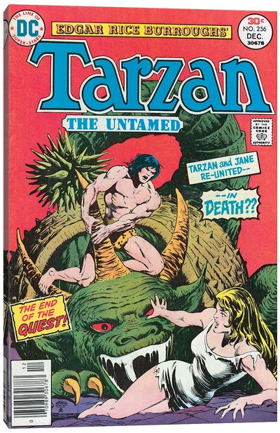 DC Tarzan No 256 Canvas Art Print