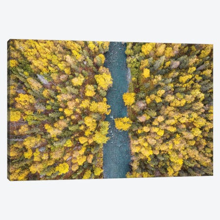 Alaska Autumn From Above Canvas Print #ERF1} by Eric Fisher Art Print
