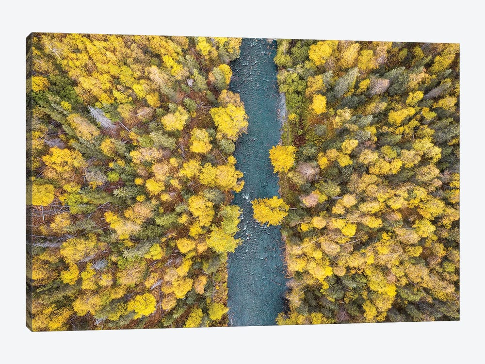 Alaska Autumn From Above by Eric Fisher 1-piece Canvas Artwork