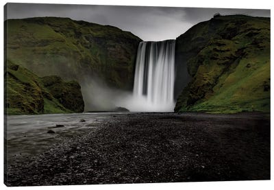 Iceland Waterfall Skogafoss Canvas Art Print - Iceland Art