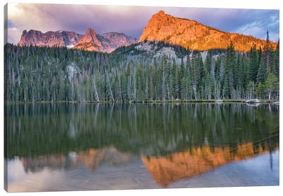 Rocky Mountain Sunrise Canvas Art Print - Rocky Mountain National Park Art