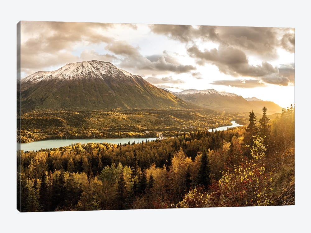 Alaska Mountains In Fall by Eric Fisher 1-piece Canvas Art