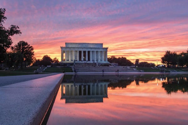 Washington DC Lincoln Sunset
