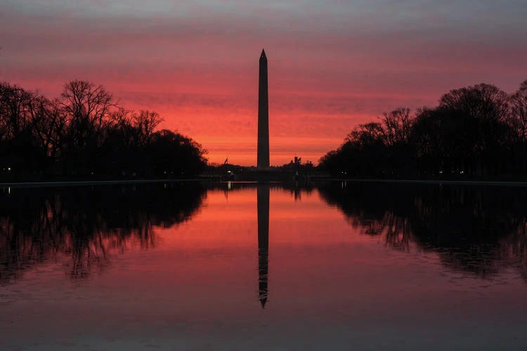 Washington DC Monuments Sunrise by Eric Fisher wall art