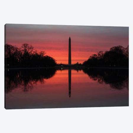 Washington DC Monuments Sunrise Canvas Print #ERF72} by Eric Fisher Canvas Artwork