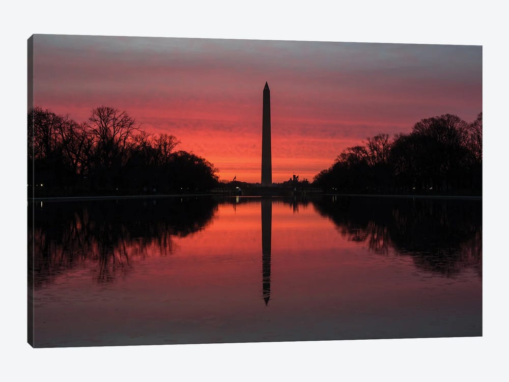 Washington DC Monuments Sunrise by Eric Fisher 1-piece Canvas Print