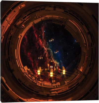 Deep Space Canvas Art Print - Sci-Fi Planet Art