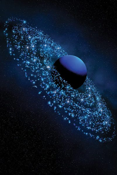 Sci-Fi Planets: Electric Neptune by Evan Rhodes