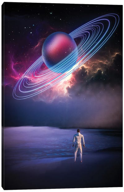 Exaltation Canvas Art Print - Sci-Fi Planet Art