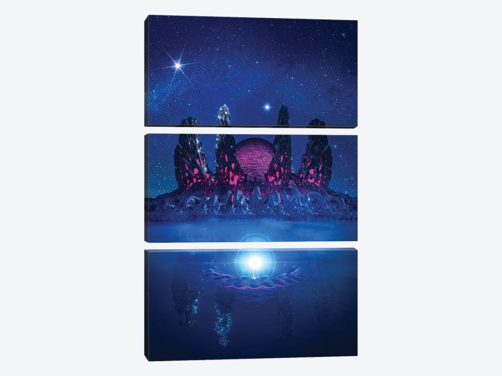 Above The Abyss by Evan Rhodes 3-piece Canvas Print