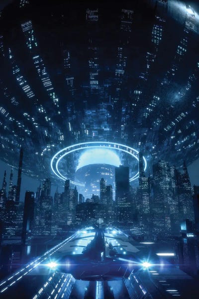 Canvas Print: Manhattan 2050 by Evan Rhodes