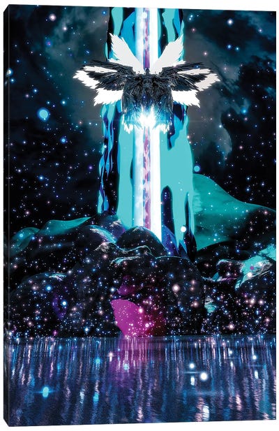 Ascension Canvas Art Print - Sci-Fi Planet Art