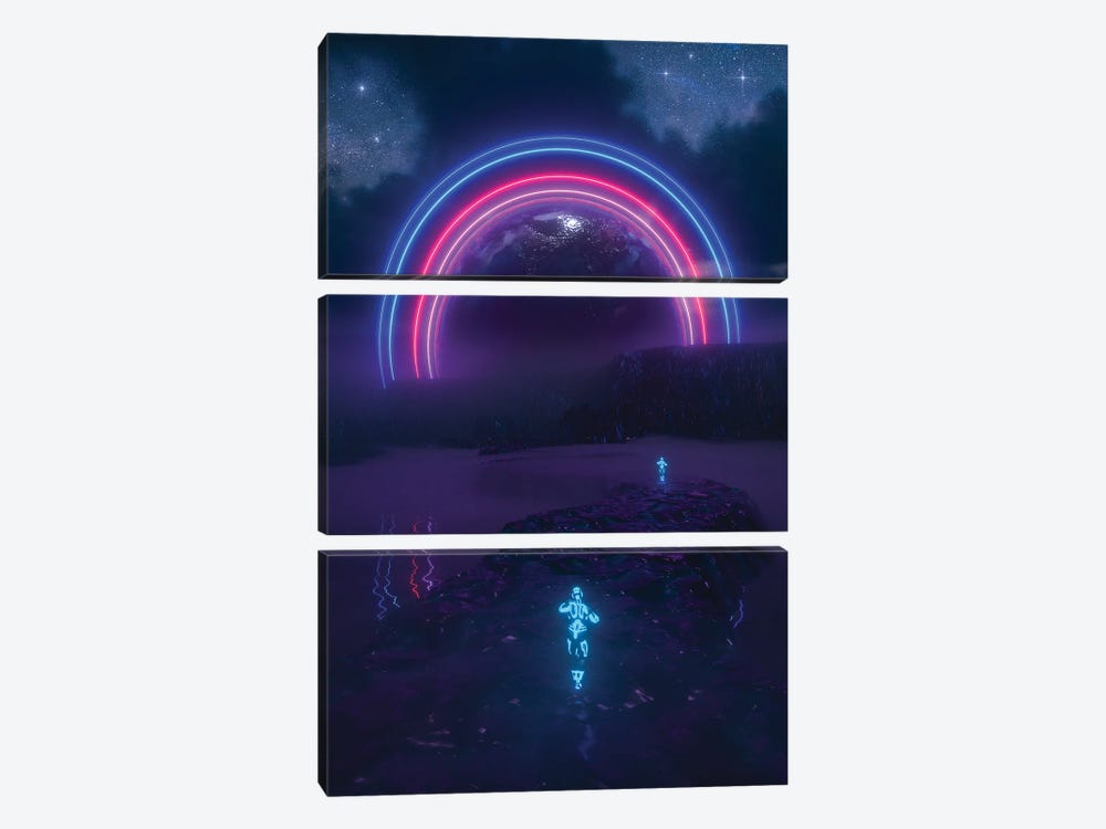 New Discoveries by Evan Rhodes 3-piece Canvas Art Print