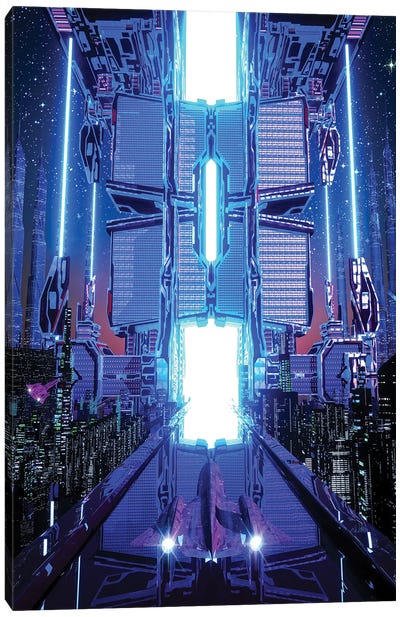 Terminal Zed Canvas Art Print - Cyberpunk Art