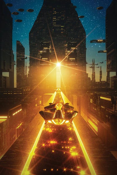 Sci-Fi Planets: The Edge Of Dusk by Evan Rhodes