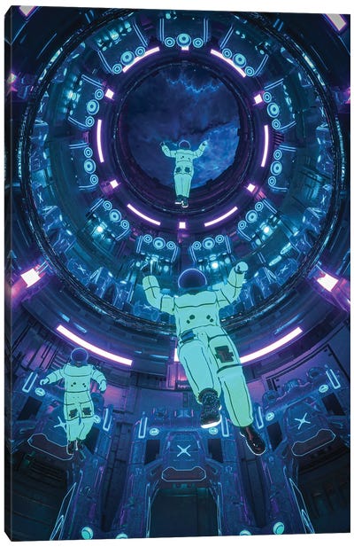 The Vessel Canvas Art Print - Cyberpunk Art