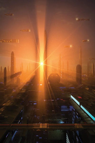 Cyberpunk: Bird's Eye View by Evan Rhodes