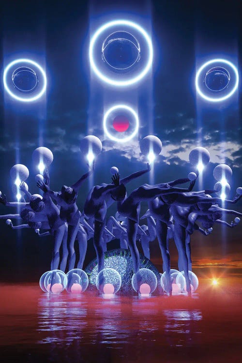 Circle Dance by Evan Rhodes wall art