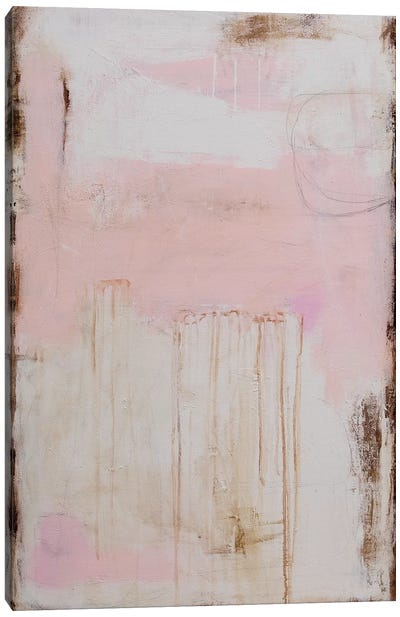 Soft Sounds Canvas Art Print - Pink Art