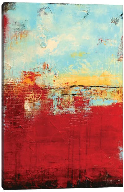 Red Alaskan Canvas Art Print - Similar to Mark Rothko