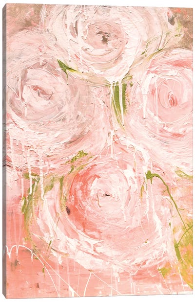 Vintage Rose Canvas Art Print - Transitional Décor