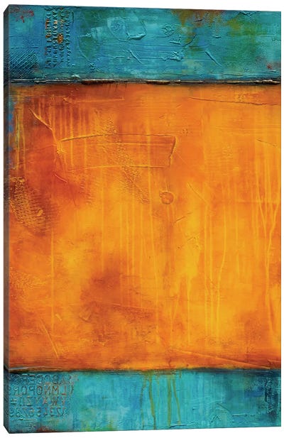 Journey's Mood I Canvas Art Print - Orange