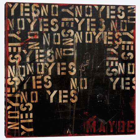 Yes, No, Maybe? Canvas Print #ERI17} by Erin Ashley Canvas Art