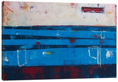 Crossing The Line Canvas Art Print - Similar to Mark Rothko